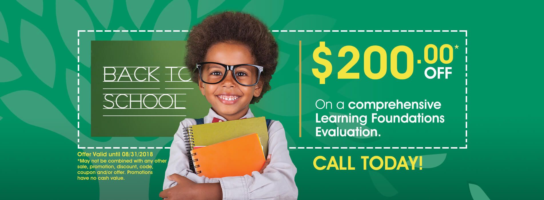 200 Dollars Off Learning Foundations Evaluation